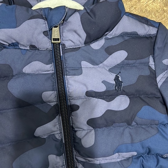 Blue Camo Ralph Lauren Infant Puffer Jacket size 12mth - Picture 3 of 4